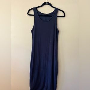 Quince Tencel Rib Knit Sleeveless Dress (L)